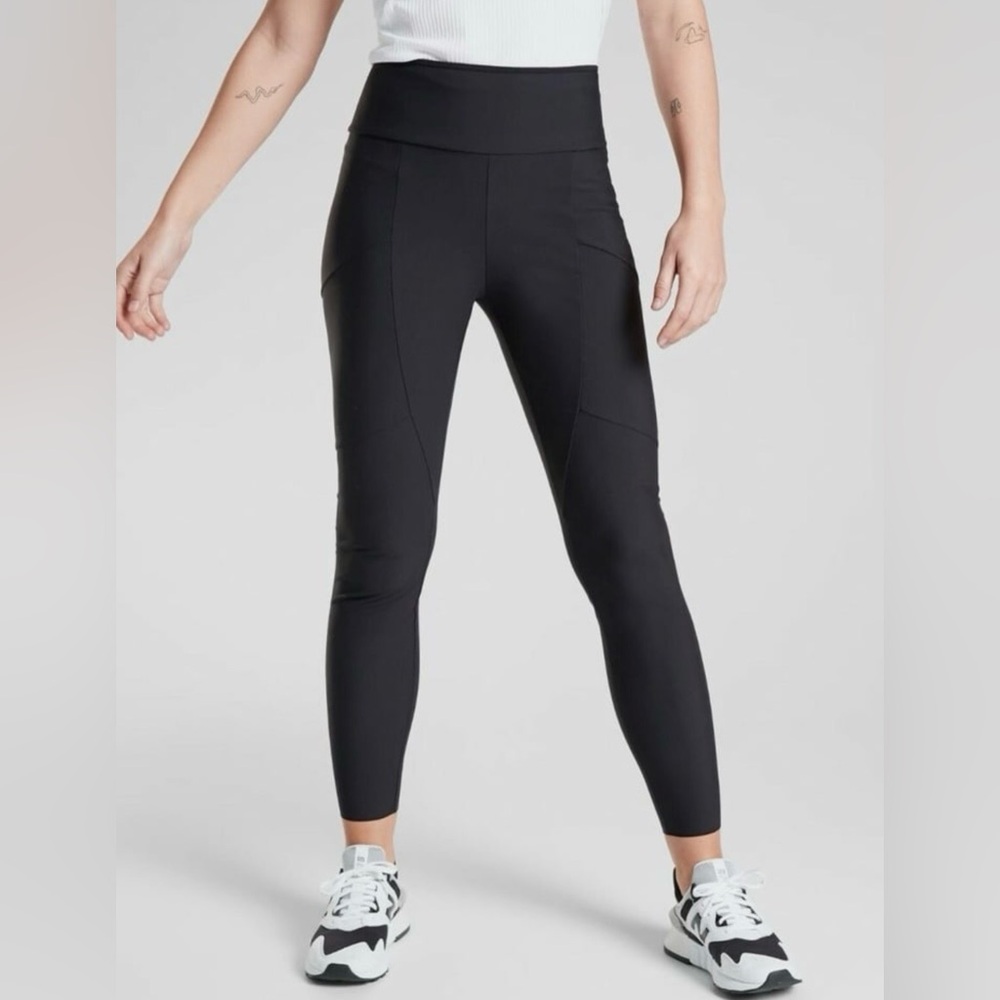 Athleta Black High-Waist Stellar City Tight Size 0 NWT